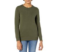 Amazon Essentials Pull À Col Rond 100 % Coton (Disponible en Grande Taille) Femme, Vert Olive, XL