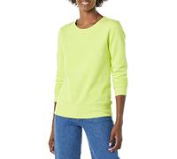 Amazon Essentials Pull à Col Rond en Polaire (Disponible en Grandes Tailles) Femme, Vert Citron Fluo, S
