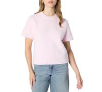 Amazon Essentials Pull à Manches Courtes en Faux Mohair, Coupe Décontractée Femme, Lilas Pastel, S