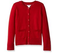 Amazon Essentials Pull Cardigan à Col Rond, Coupe Ajustée Fille