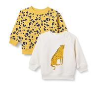 Amazon Essentials Pull Col Rond En Tissu Éponge French Terry Mixte Bébé, Lot de 2, Animal/Guépard Graphic, Prématuré