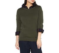 Amazon Essentials Pull Col Rond Léger À Manches Longues (Grandes Tailles Disponibles) Femme, Vert Olive, L