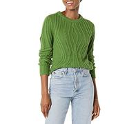 Amazon Essentials Pull Coupe Classique 100% Coton en Maille Torsadée à Col Rond Femme