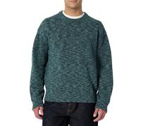 Amazon Essentials Pull Épais à Col Rond Multicolore, Coupe Décontractée Homme, Dark Teal Green Chiné, XL