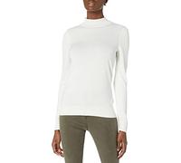 Amazon Essentials Pull léger à col montant (grandes tailles disponibles) Femme, Ivoire, XXL