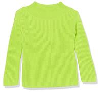 Amazon Essentials Pull Moderne à col Large pour Petite Fille, Vert Citron, 3T