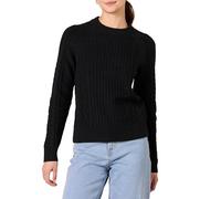Amazon Essentials Pull-Over en Maille Torsadée Femme, Noir, XS