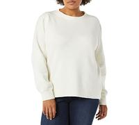 Amazon Essentials Pull Ras du Cou à Épaules Plissées Doux Au Toucher Femme, Ivoire, XS