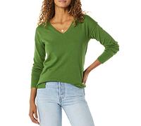 Amazon Essentials Pull Tunique Léger À Manches Longues Et Col En v (Disponible En Grande Taille) Femme, Vert, XL