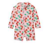 Amazon Essentials Rashguard une pièce à manches longues Mixte Bébé, Fraises Rouges Tomates Roses, 0-3 mois