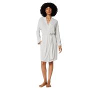 Amazon Essentials Robe de Chambre en Mélange de Modal, Peignoir à Manches Longues Femme, Gris Clair Chiné, XL