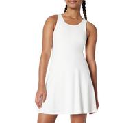 Amazon Essentials Robe de Tennis Active FormFlex Sans Manches, avec Body, Soutien-Gorge et Short Intégrés, Ultra Douce Fille, Blanc, 8 ans