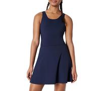 Amazon Essentials Robe de Tennis Active FormFlex Sans Manches, avec Body, Soutien-Gorge et Short Intégrés, Ultra Douce Fille, Bleu Marine, 8 ans