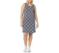 Amazon Essentials Robe débardeur cintrée (Disponible en Grande Taille) Femme, Bleu Marine Motif À Carreaux, L