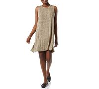 Amazon Essentials Robe débardeur cintrée (Disponible en Grande Taille) Femme, Brun Clair Imprimé Léopard, S