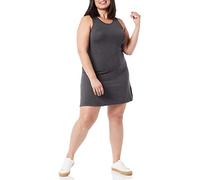 Amazon Essentials Robe débardeur cintrée (Disponible en Grande Taille) Femme, Charbon Chiné, L