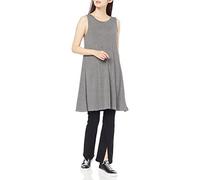 Amazon Essentials Robe débardeur cintrée (Disponible en Grande Taille) Femme, Gris Chiné Rayures, XS