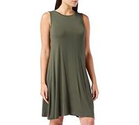 Amazon Essentials Robe débardeur cintrée (Disponible en Grande Taille) Femme, Olive Foncé, M