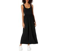 Amazon Essentials Robe débardeur Longue et cintrée (Disponible en Grande Taille) Femme, Noir, XXL