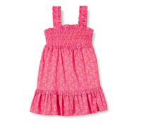 Amazon Essentials Robe Débardeur Smockée 100 % Coton Fille, Rose Incandescent Posey Floral, 5 ans