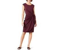 Amazon Essentials Robe Effet Portefeuille, col Bateau et Mancherons Femme, Bordeaux, XXL