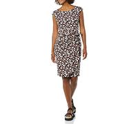 Amazon Essentials Robe Effet Portefeuille, col Bateau et Mancherons Femme, Multicolore Fleuri, XXL