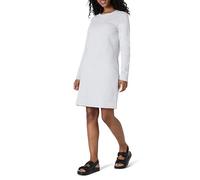 Amazon Essentials Robe en Polaire Longueur au-Dessus du Genou avec Manches Longues et col Rond Femme, Gris Clair Chiné, XXL