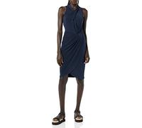 Amazon Essentials Robe Encolure Cache-Cœur Croisé Sur La Nuque sans Manche Femme, Bleu Marine, M