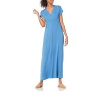Amazon Essentials Robe Longue cintrée (Disponible en Grande Taille) Femme, Bleu, XL