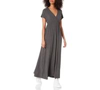 Amazon Essentials Robe Longue cintrée (Disponible en Grande Taille) Femme, Charbon Chiné, S