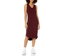 Amazon Essentials Robe midi sans Manches en Jersey à col en V, Coupe Classique (Anciennement Daily Ritual) Femme, Rouge Foncé, M