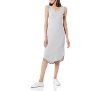 Amazon Essentials Robe midi sans Manches en Jersey à col en V, Coupe Classique (Anciennement Daily Ritual) Femme, Gris Clair Chiné, L