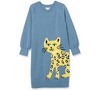 Amazon Essentials Robe-Pull Raglan Fille, Bleu Chat, 2 Ans