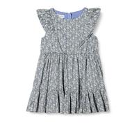 Amazon Essentials Robe tissée à volants Fille, Bleu Posey Floral, 5 ans