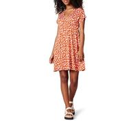 Amazon Essentials Robe Tunique (Grandes Tailles Disponibles) Femme, Rouge Imprimé Fleuri, S