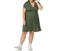 Amazon Essentials Robe Tunique (Grandes Tailles Disponibles) Femme, Vert Olive Points, L