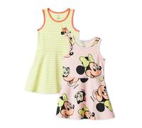 Amazon Essentials Robes de Jeu sans Manches en Tricot Fille, Lot de 2, Minnie Mouse, 3 ans