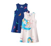 Amazon Essentials Robes de Jeu sans Manches en Tricot Fille, Lot de 2, Wonder Woman, 4 ans