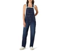 Amazon Essentials Salopette En Denim Coupe Décontractée, Jambes Droites, Extensibilité Moyenne Femme, Bleu Nuit Foncé Délavé, L