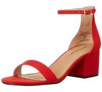Amazon Essentials Sandale à Talons et Double Bride Femme, Rouge Coquelicot Vif, 39 EU Large
