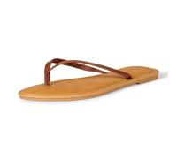 Amazon Essentials Sandale Tong Femme, Brun, 43 EU