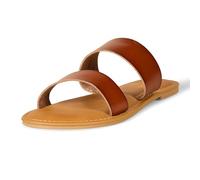 Amazon Essentials Sandales à Deux Brides Femme, Havane, 41 EU