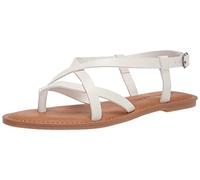 Amazon Essentials Sandales à Lanières Décontractées Femme, Blanc, 39.5 EU Large
