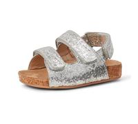 Amazon Essentials Sandales en Liège Bébé Fille, Paillettes Argentées, 34 EU