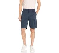 Amazon Essentials Short Cargo à Coupe Classique de 25cm avec Poches Homme, Bleu Marine Foncé, 32W