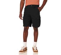 Amazon Essentials Short Cargo à Coupe Classique de 25cm avec Poches Homme, Noir, 34W