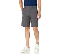 Amazon Essentials Short Cargo Léger Extensible en Mélange de Coton de 25cm Homme, Gris Foncé, 38W