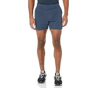 Amazon Essentials Short Chino 13cm, Extensible et Confortable, à Devant Plat, Coupe Ajustée Homme, Bleu Marine, 36W