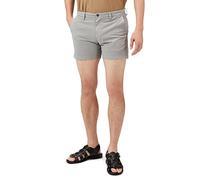Amazon Essentials Short Chino 13cm, Extensible et Confortable, à Devant Plat, Coupe Ajustée Homme, Gris Clair, 42W