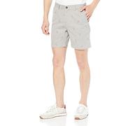 Amazon Essentials Short Chino 18cm, Coupe Ajustée Homme, Gris Ananas, 34W